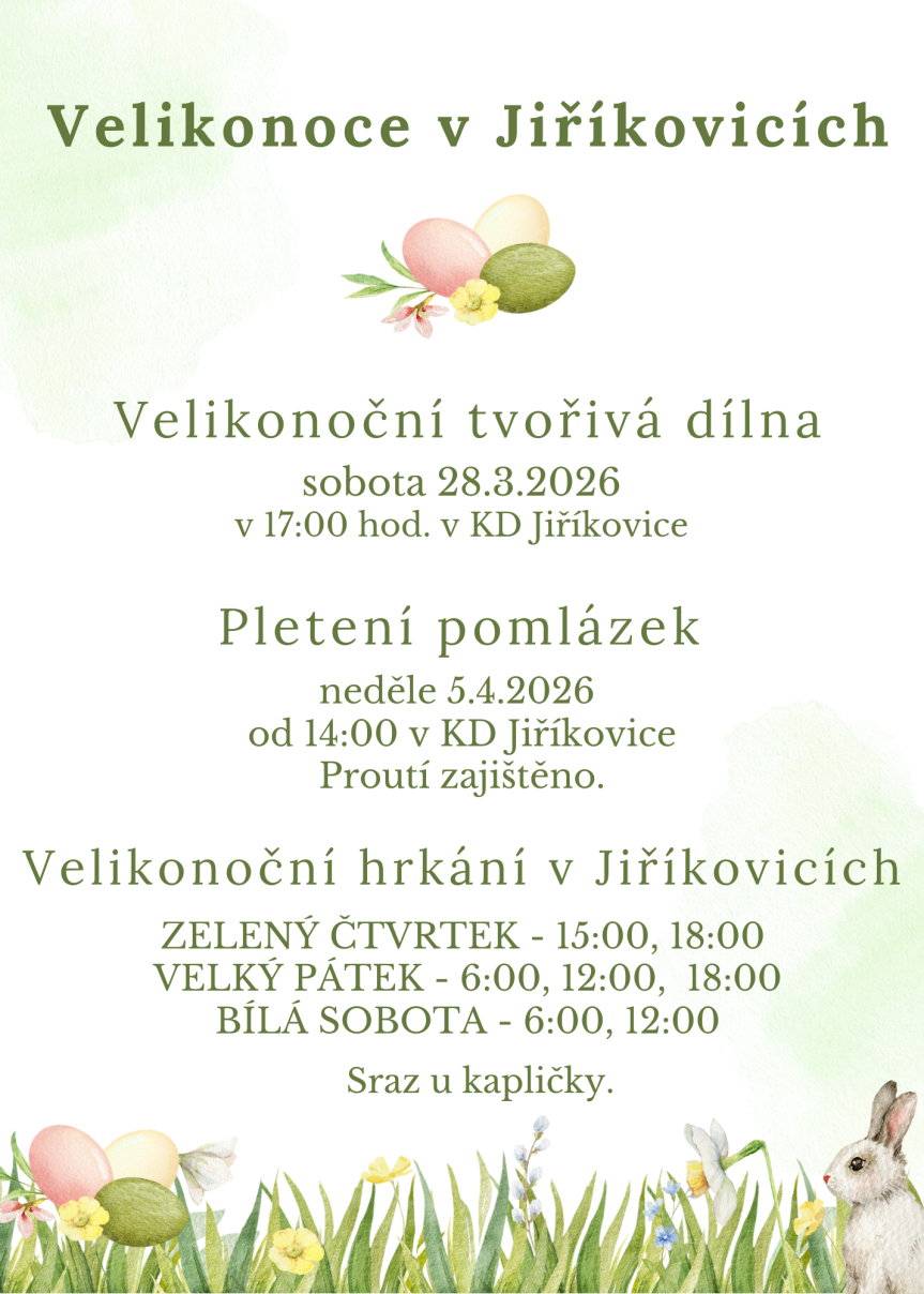 Velikonoce v Jiříkovicích 2026