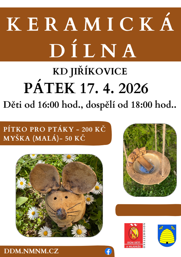 Keramická dílna – 17.4.2026